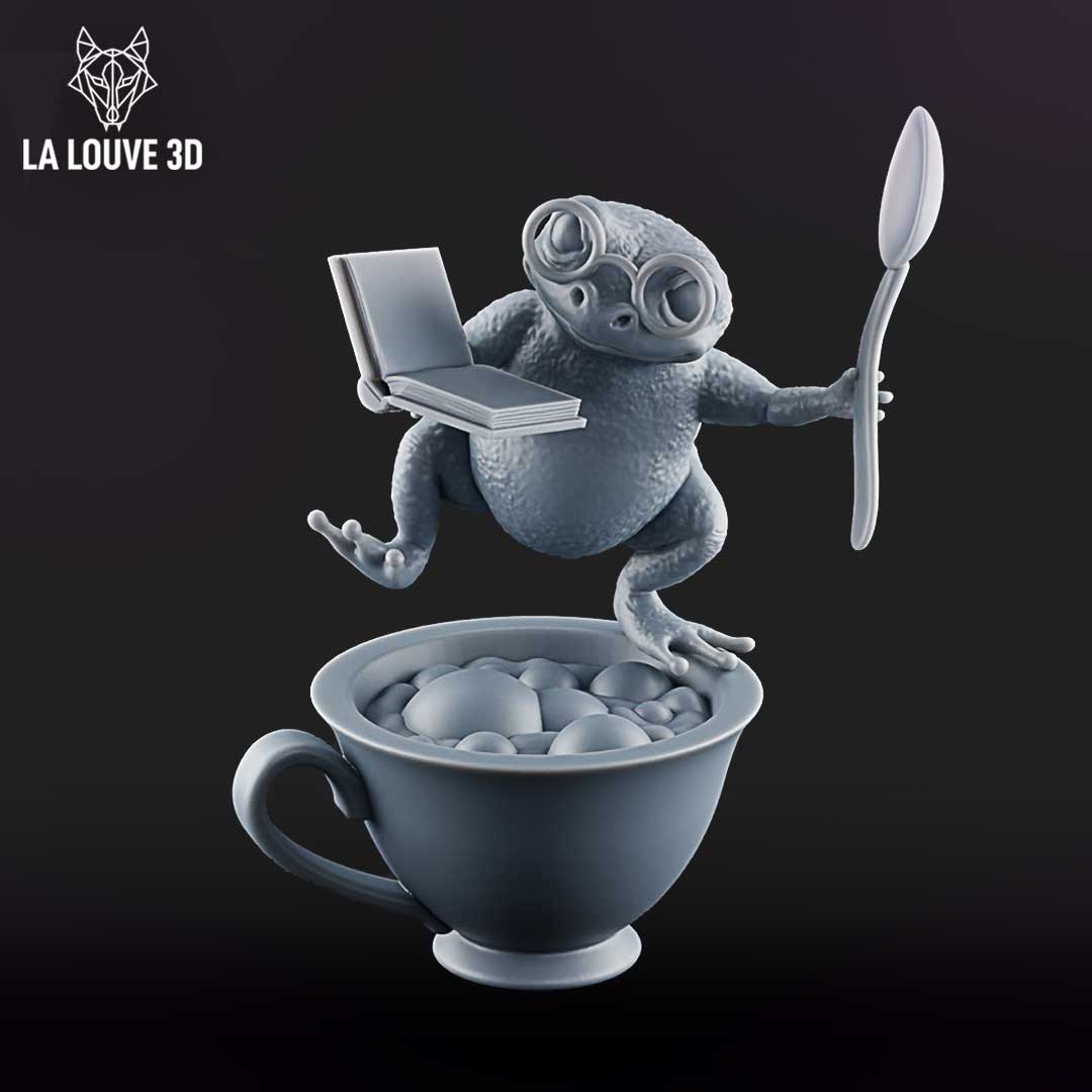 Frog w/Cup by La Louve 3D