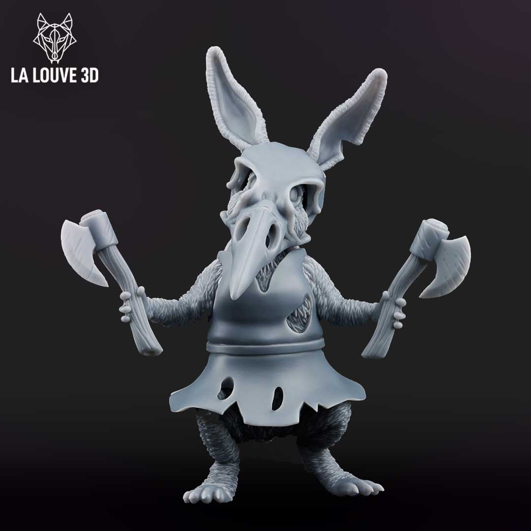 Skull Mask Bunny by La Louve 3D