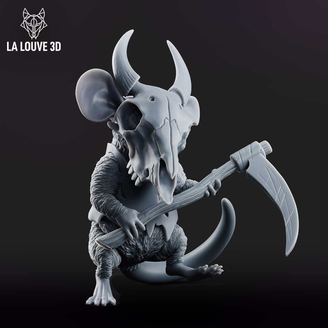 Skull Mask Mouse by La Louve 3D