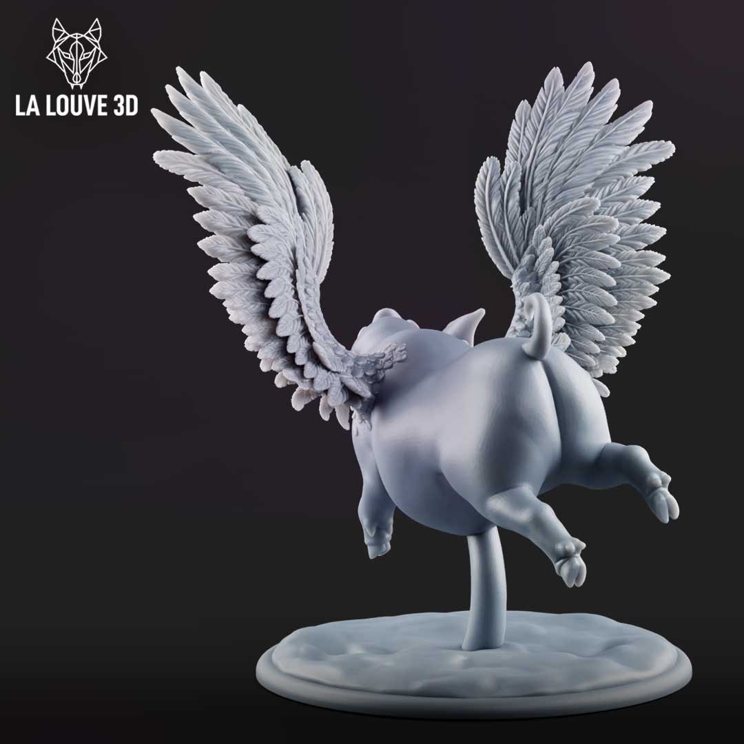 Pig w/Wings by La Louve 3D