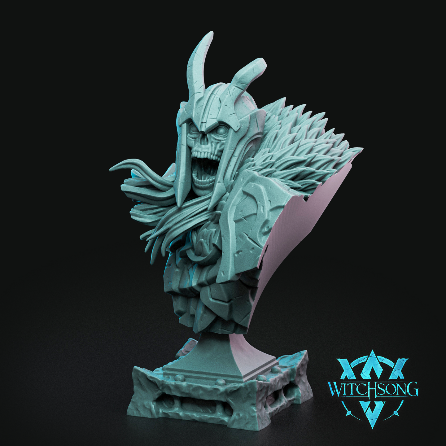 Knight Horror Lieutenant w/Hookclaw Bust by Witchsong Miniatures