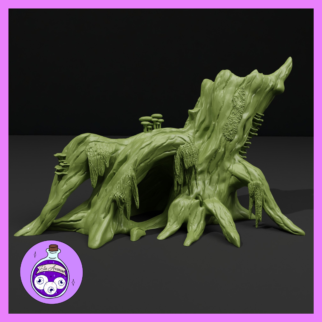 Lair Entrance Gnarled Tree by Ella's Arcanum