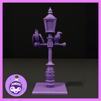 Lamp Post w/Ravens by Ella's Arcanum