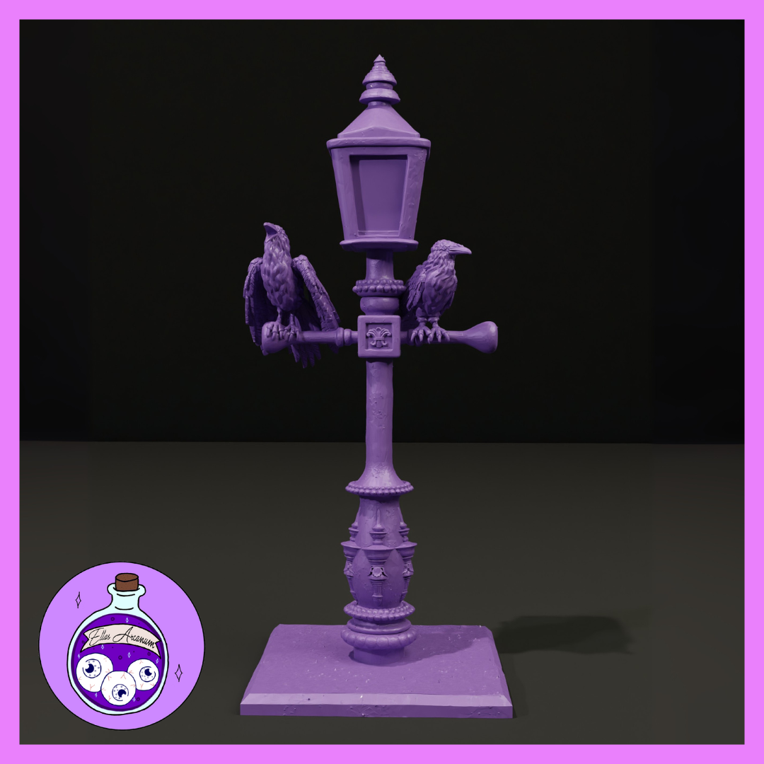 Lamp Post w/Ravens by Ella's Arcanum