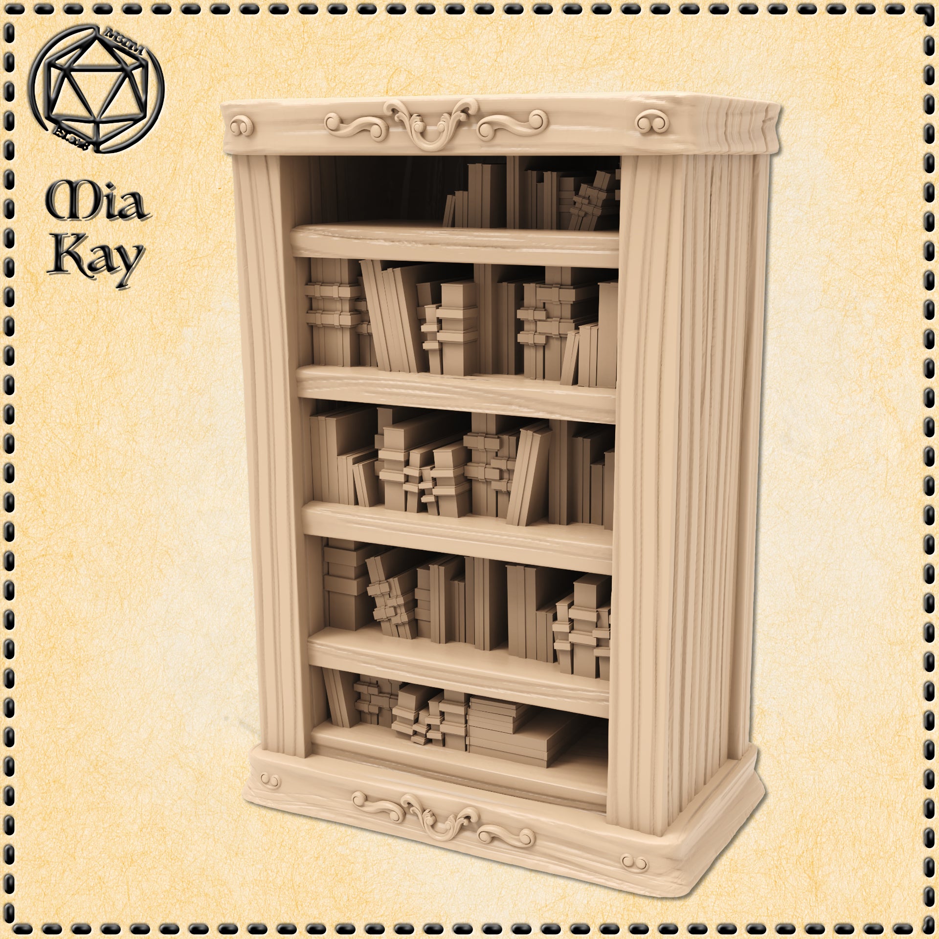 Large Bookcase by Mia Kay M3DM