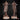 Front and rear views of a tall pole banner topped with a horned ram skull, bones dangling from the crossbeam, lashed antlers at the base, tattered leather hides hanging below the skull. Sculpt by Mia Kay M3DM.