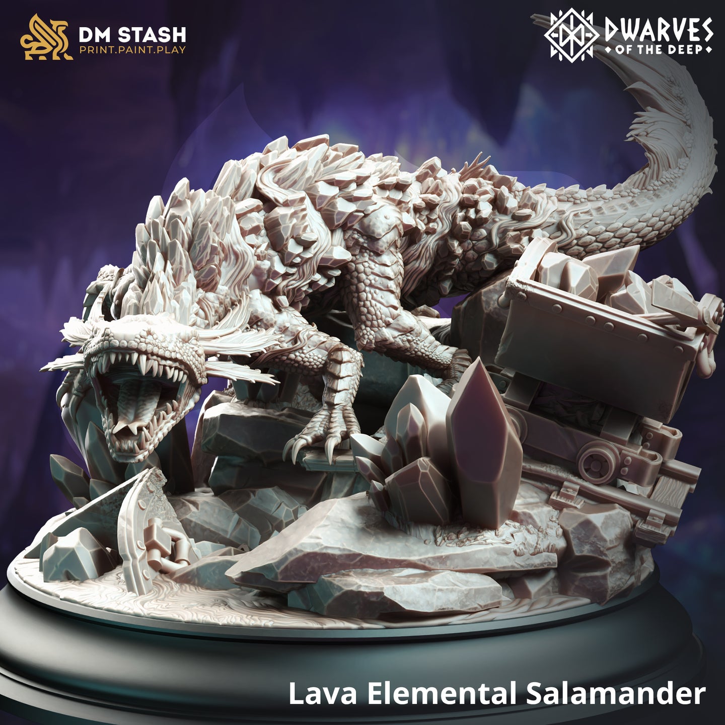 Lava Elemental Salamander by DM Stash