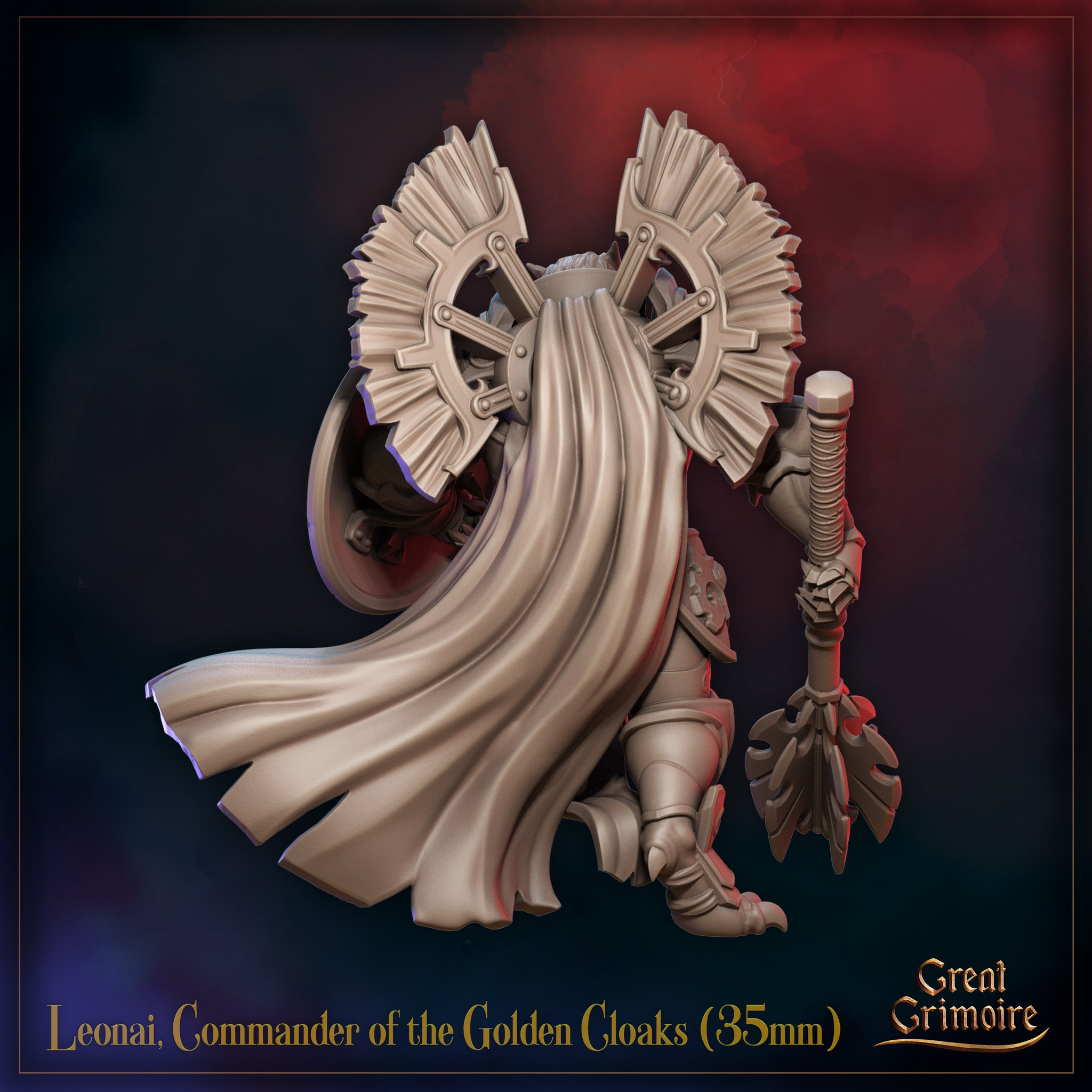 Leonai, Commander of the Golden Cloaks - Birdfolk Fighter by Great Grimoire