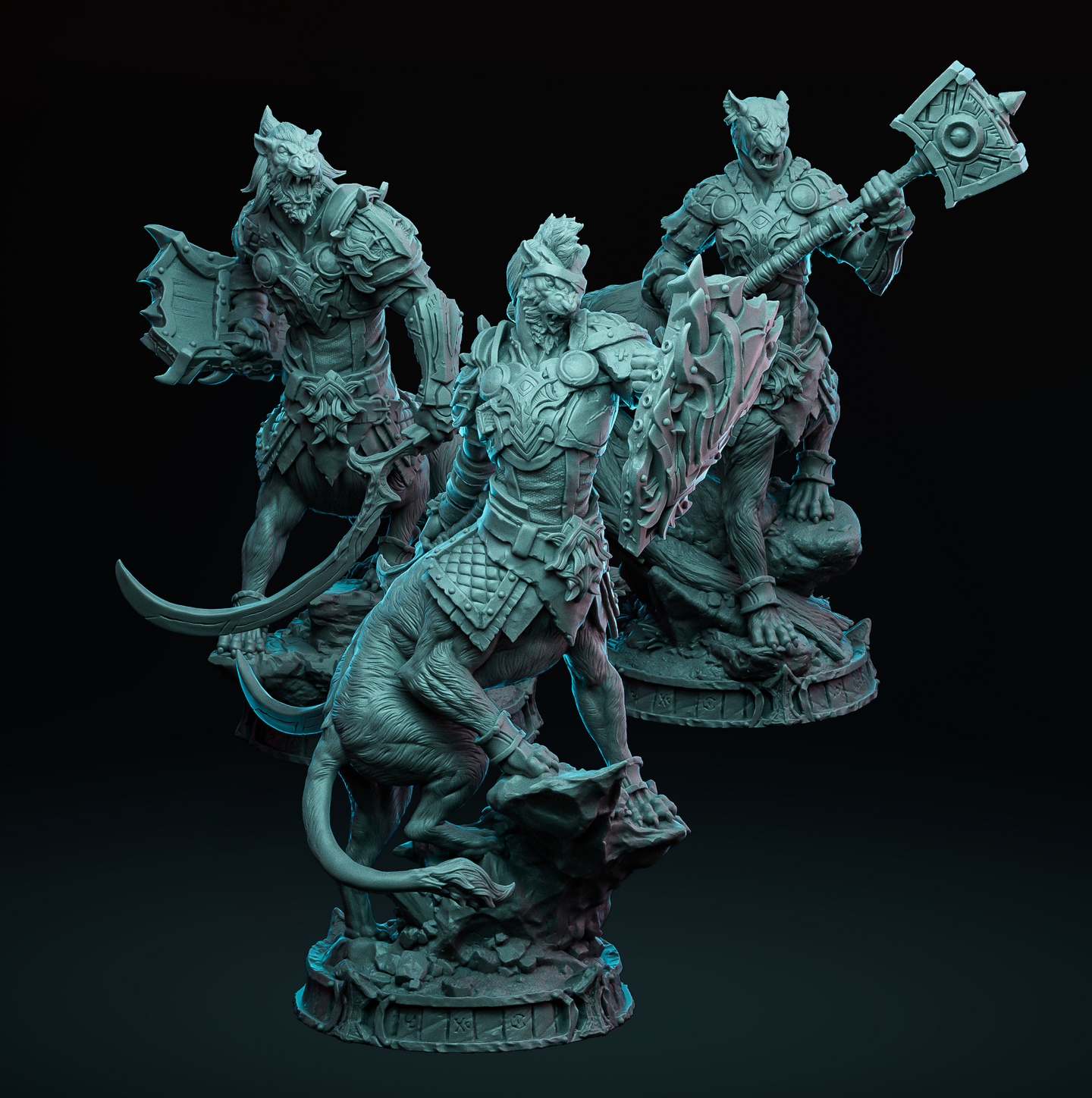 Lionhorde Lieutenant Bundle by Witchsong Miniatures