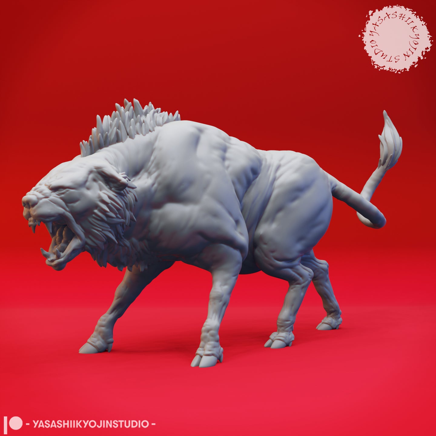 Leucrotta 02 by Yasashii Kyojin Studios