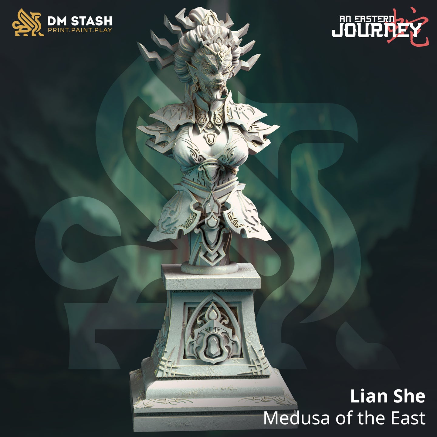 Medusa of the East (Lian She) Bust  by DM Stash