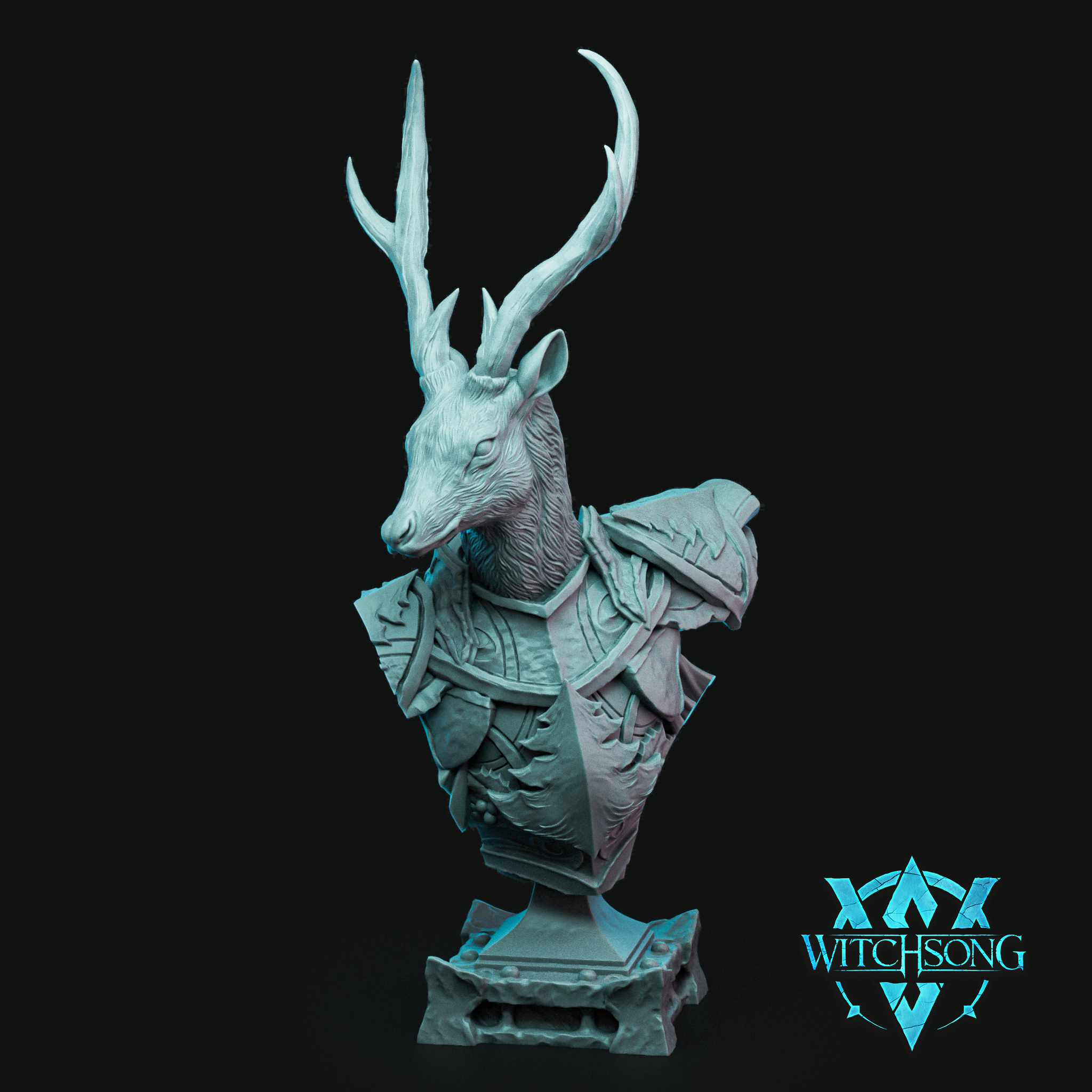 Santa's Coursers - Dancer Bust by Witchsong Miniatures