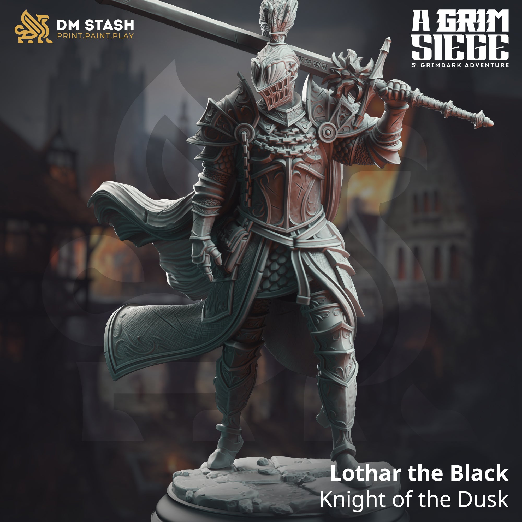 Knight of the Dusk (Lothar the Black) by DM Stash