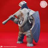 Elephantfolk (Loxodon) 02 by Yasashii Kyojin Studios