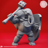 Elephantfolk (Loxodon) 02 by Yasashii Kyojin Studios