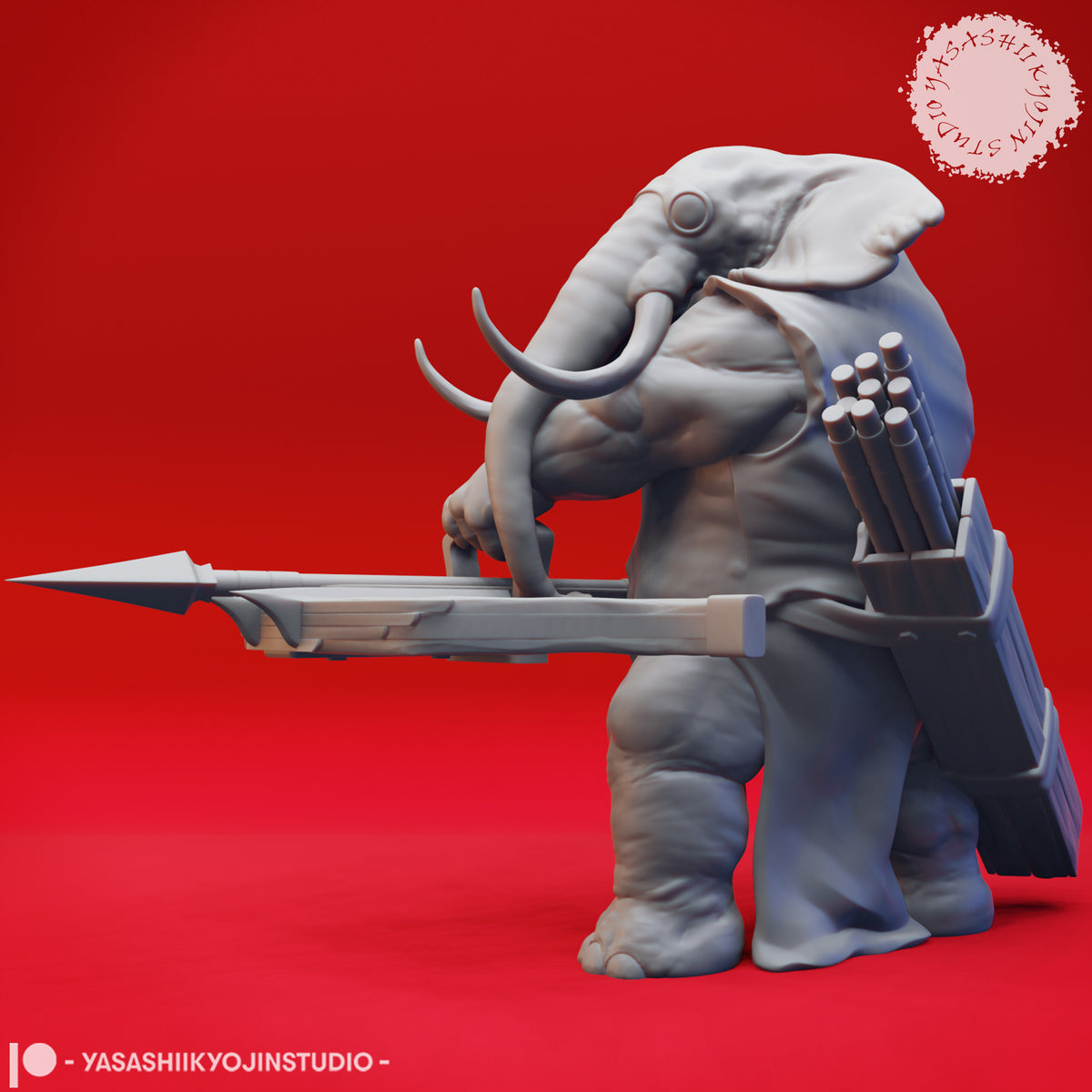 Loxodon Robe Elephantfolk (Loxodon) | D&D Mini for Fighter Characters – MitzNSimz