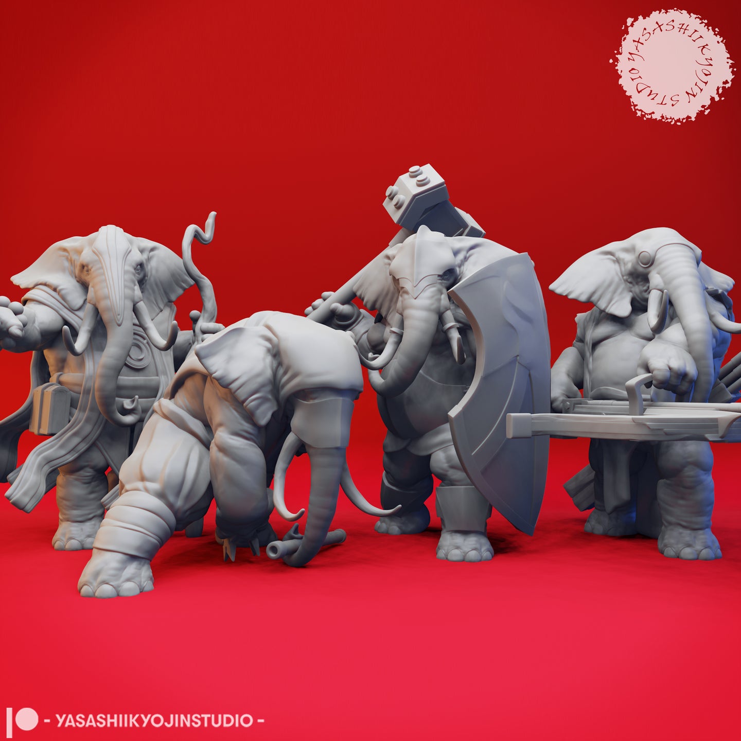 Elephantfolk (Loxodon) Bundle by Yasashii Kyojin Studios