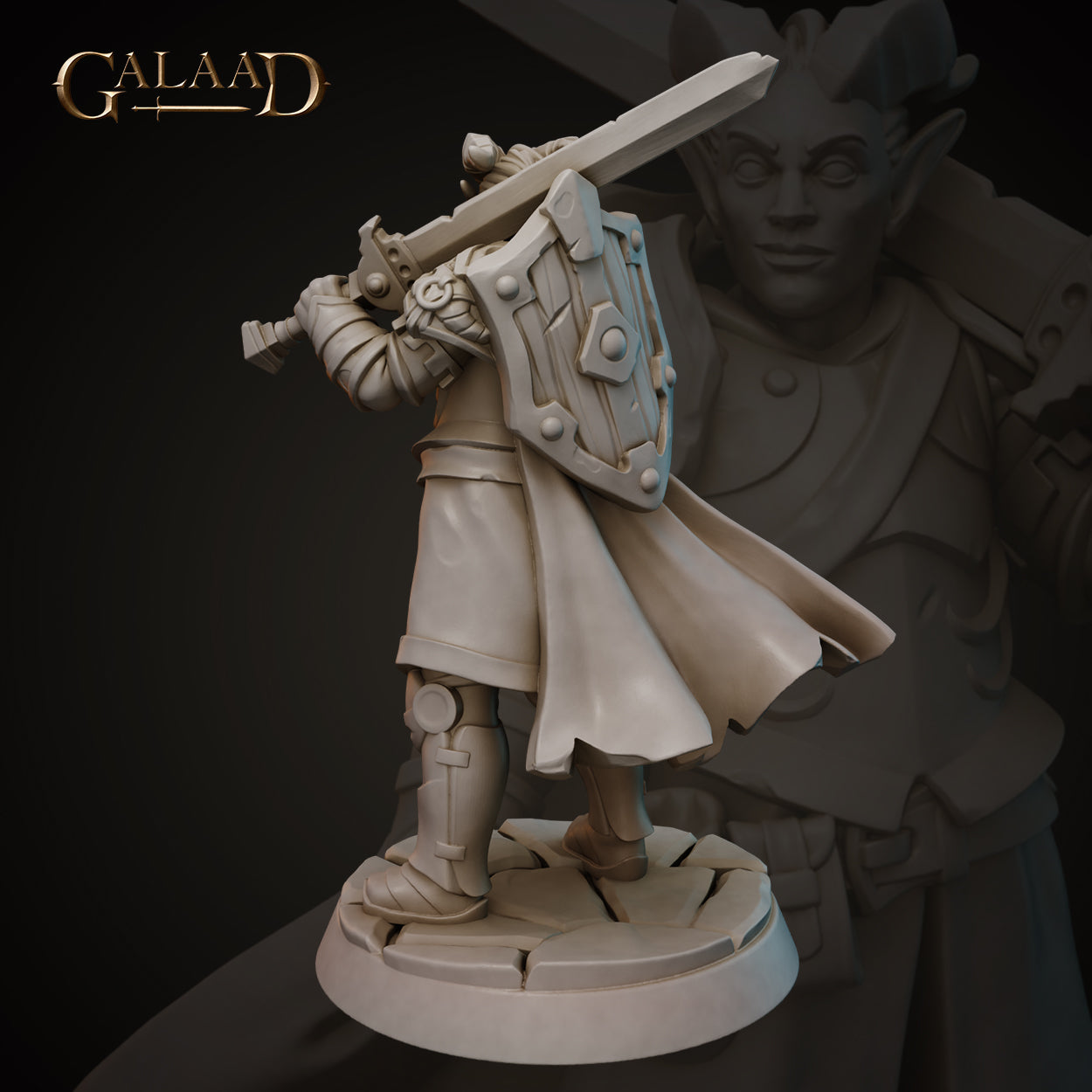 Male Tiefling Knight 01 by Galaad Miniatures