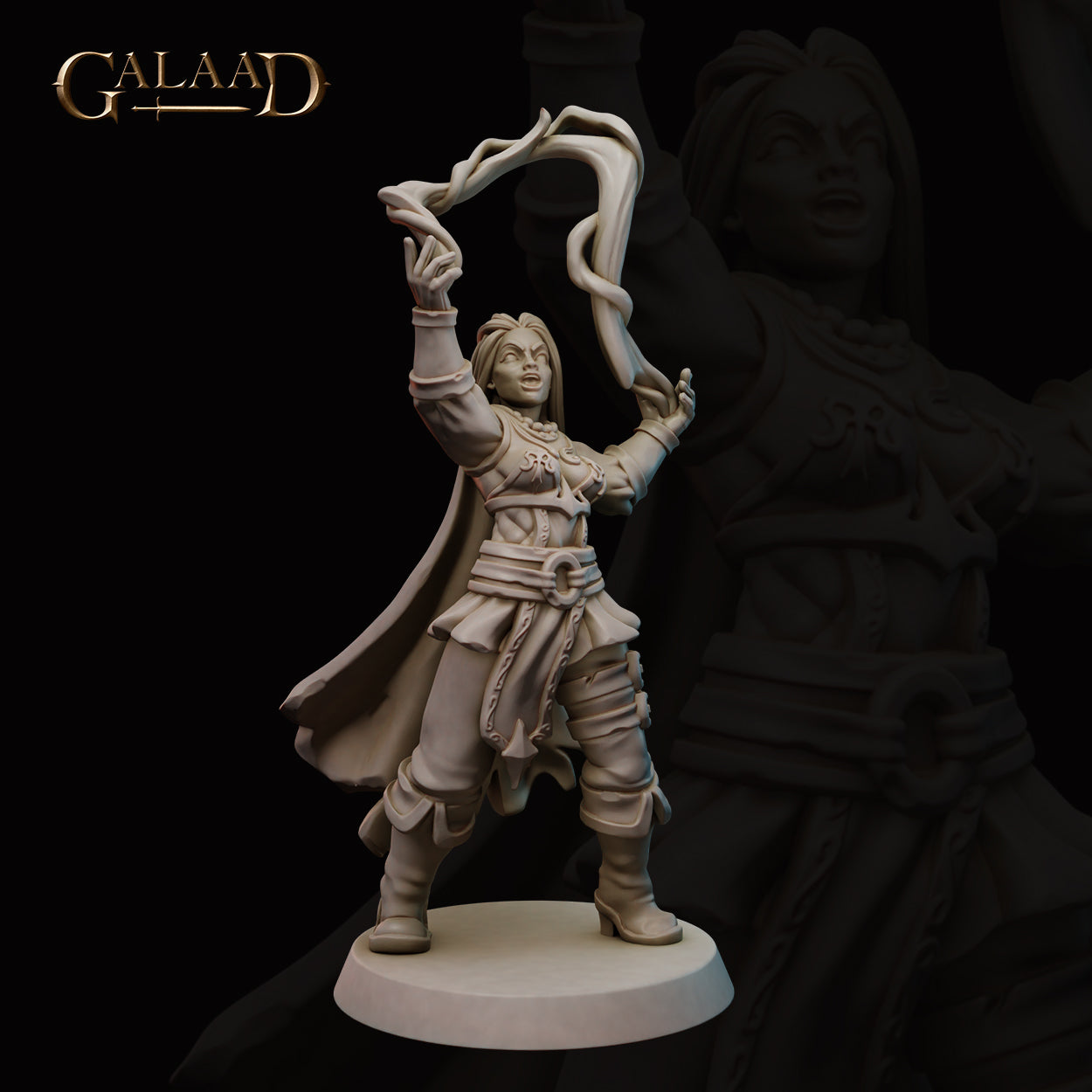 Female Casting Mage 01 by Galaad Miniatures