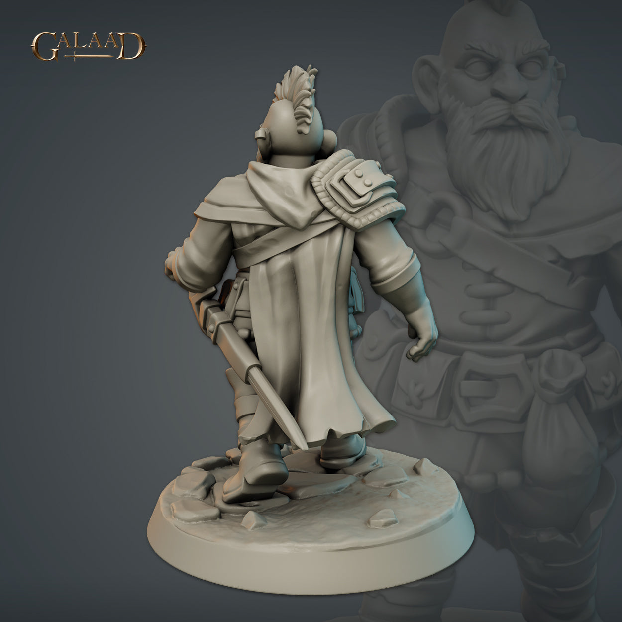 Male Dwarf 02 by Galaad Miniatures