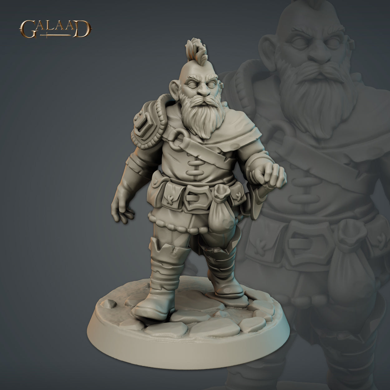 Male Dwarf 02 by Galaad Miniatures