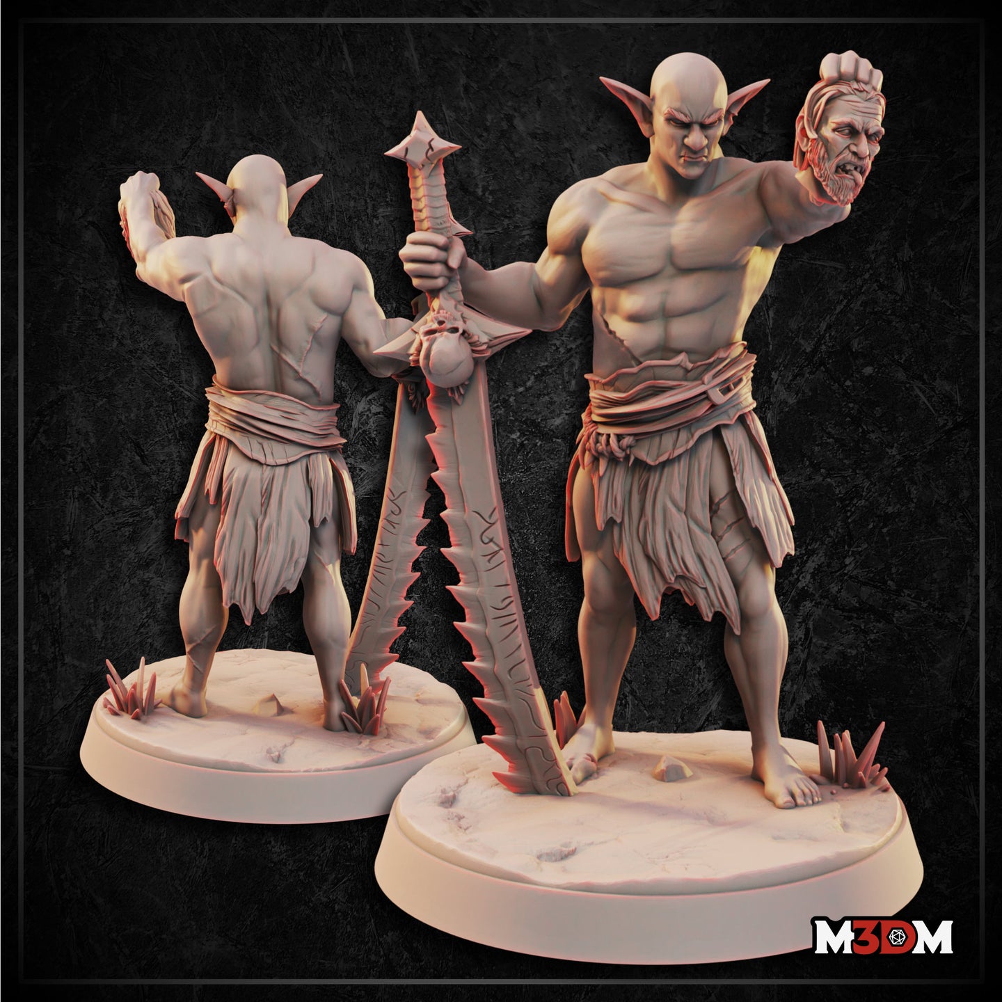 Male Hobgoblin Barbarian by Mia Kay M3DM