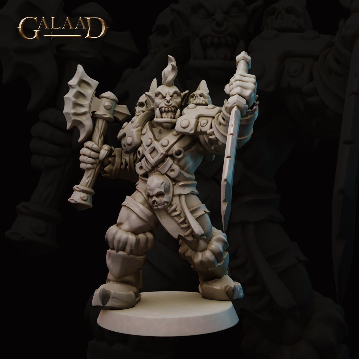 Male Orc Warrior 02 by Galaad Miniatures