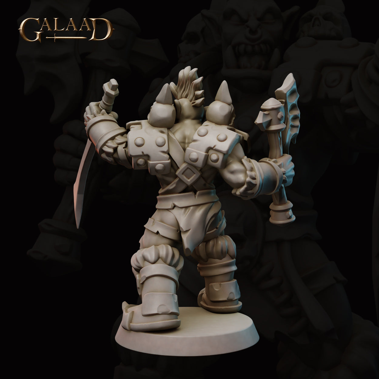 Male Orc Warrior 02 by Galaad Miniatures