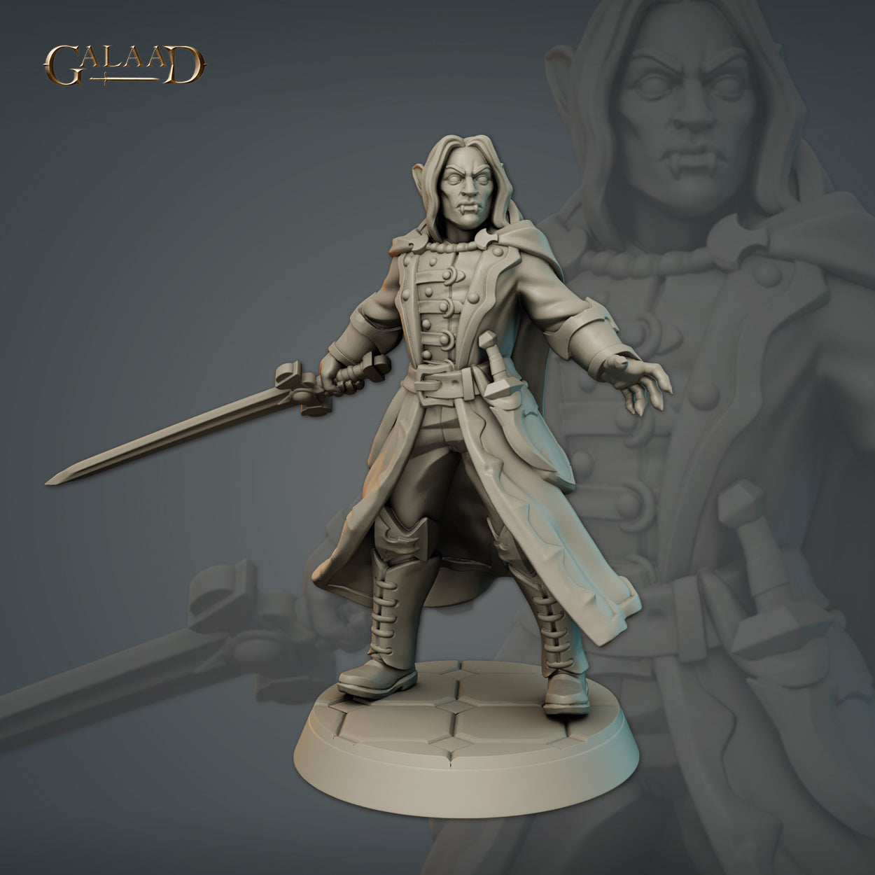 Male Vampire 02 by Galaad Miniatures