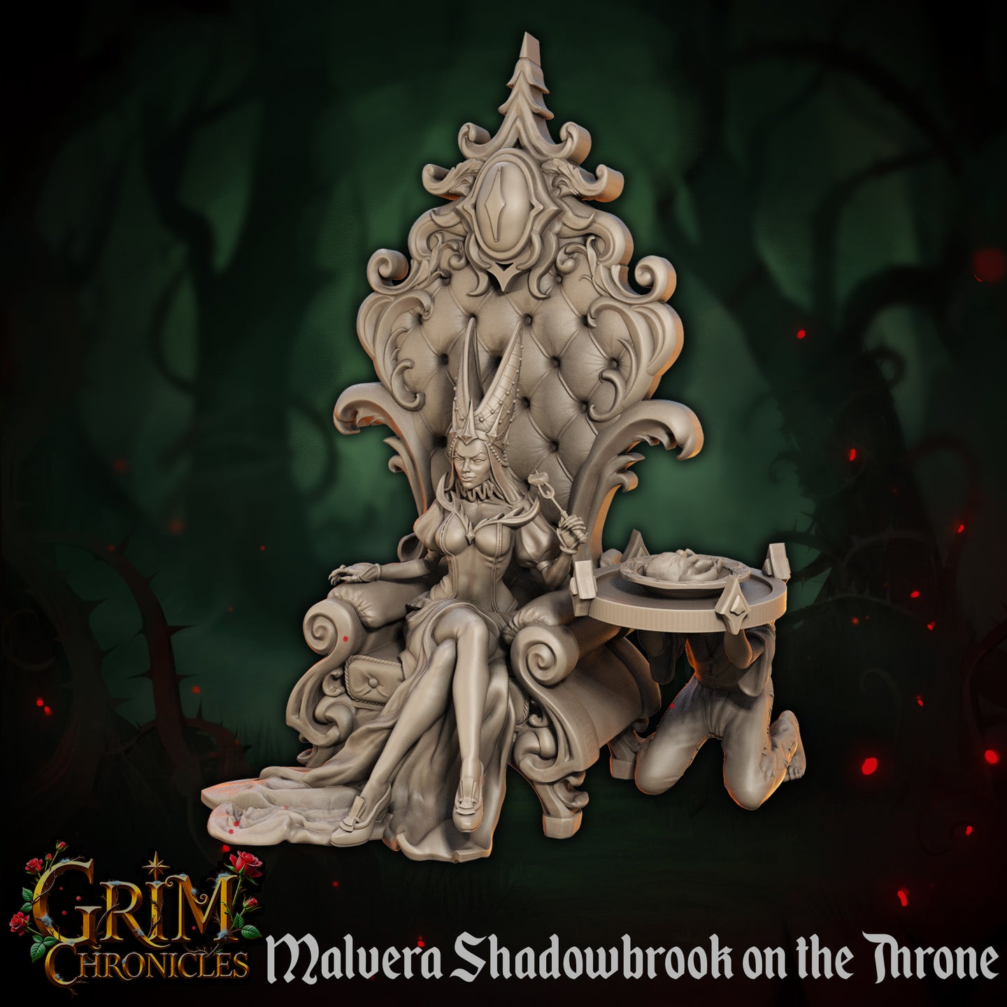 Malvera Shadowbrook on her Throne by Great Grimoire
