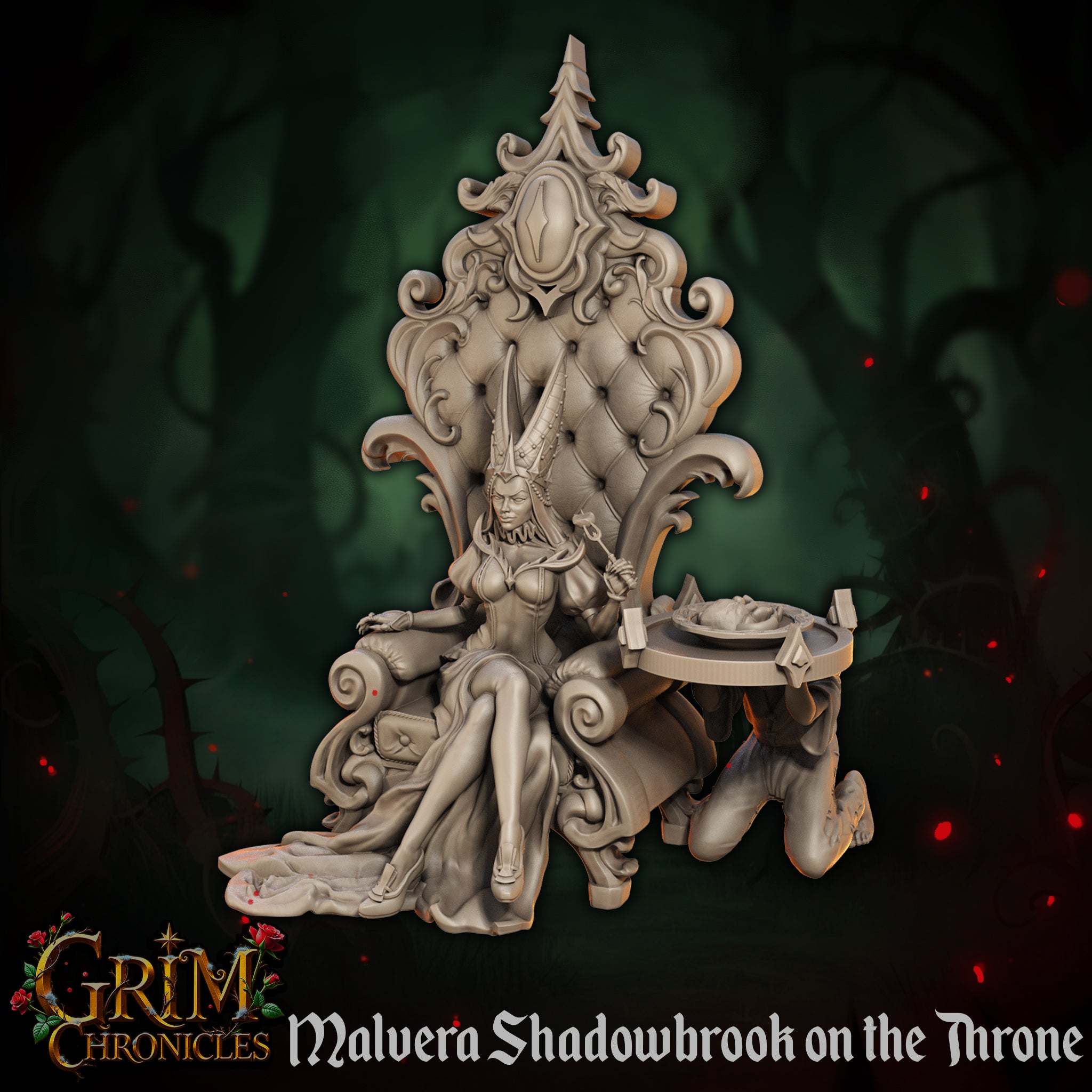 Malvera Shadowbrook on her Throne by Great Grimoire