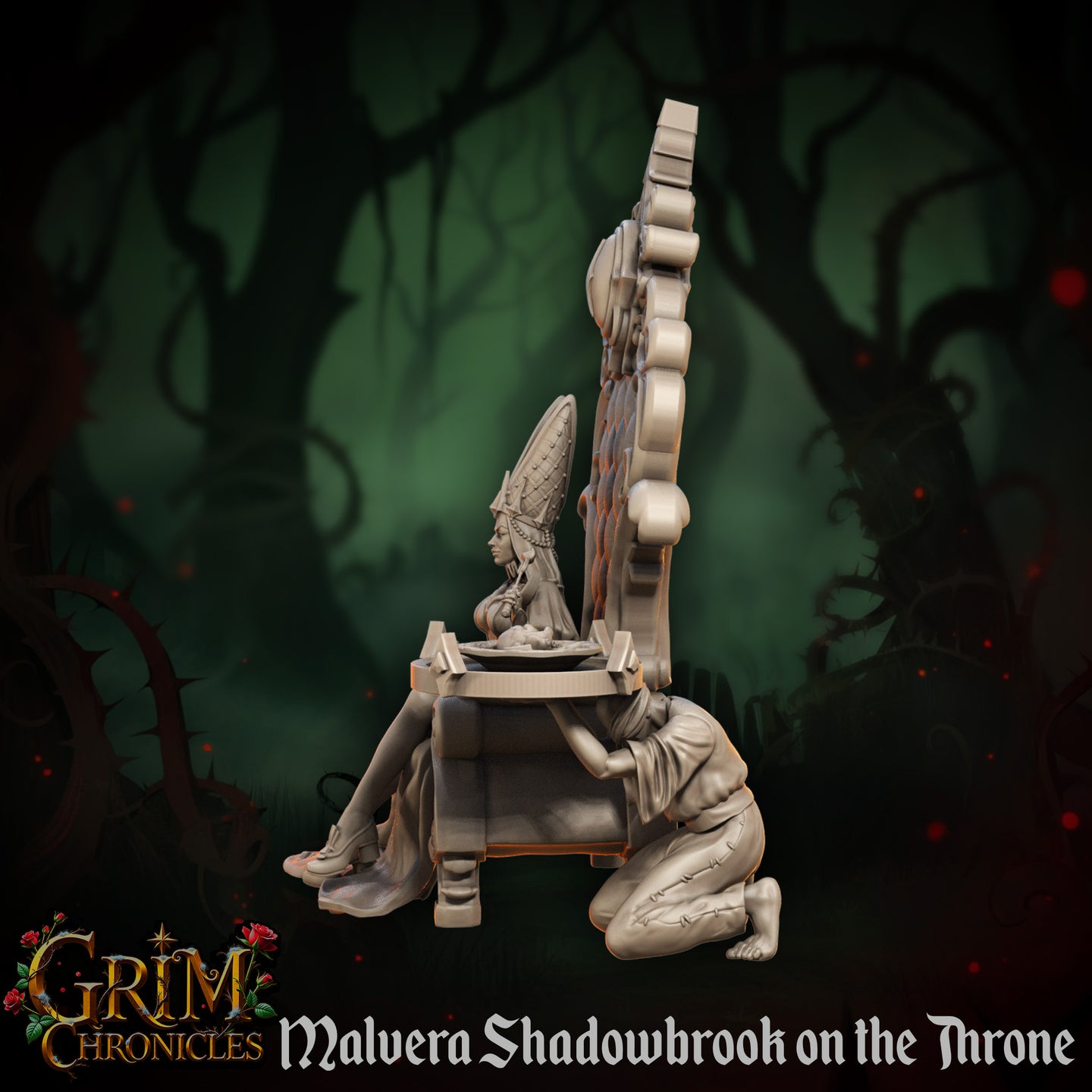 Malvera Shadowbrook on her Throne by Great Grimoire