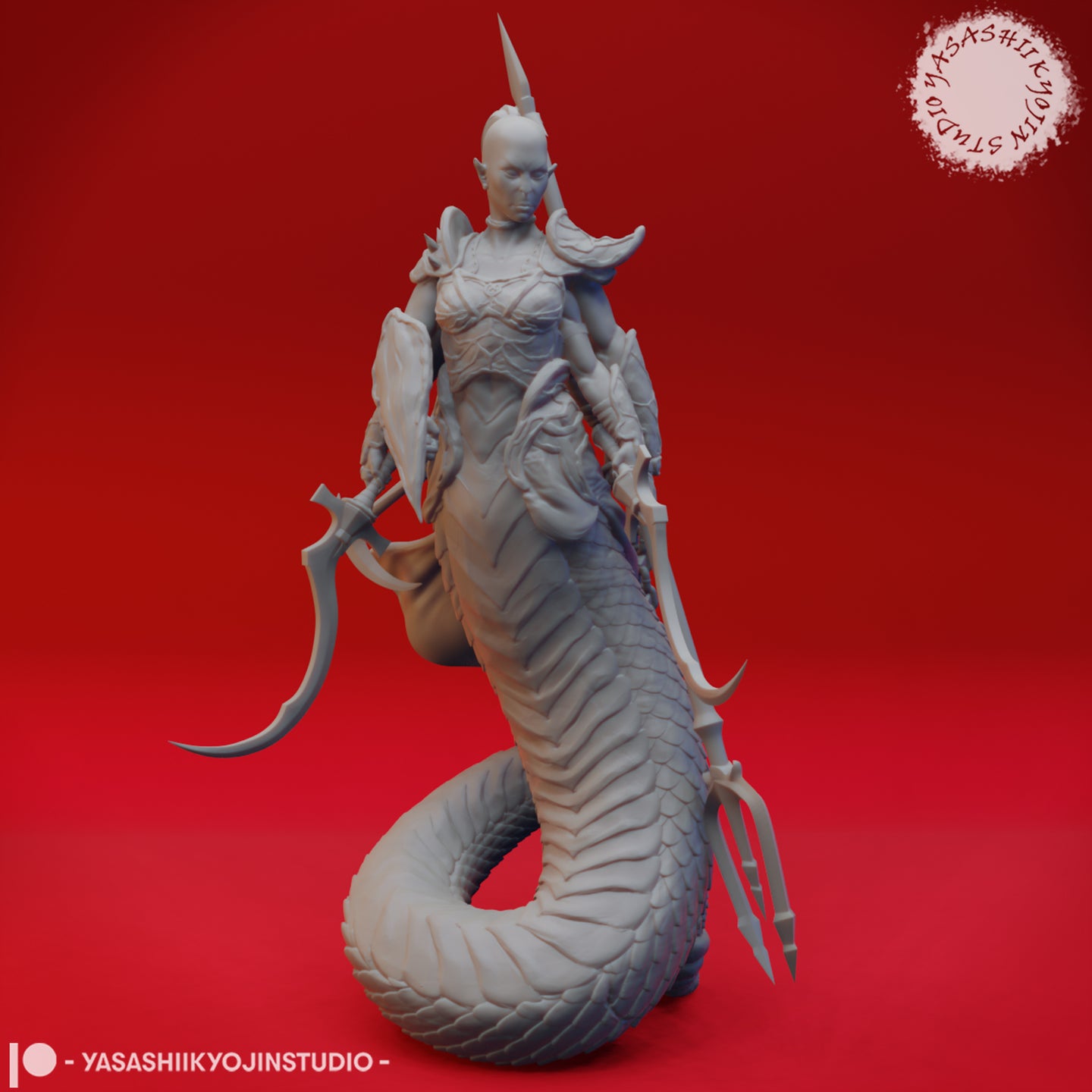 Serpent / Snake Demon (Marilith) 01 by Yasashii Kyojin Studios
