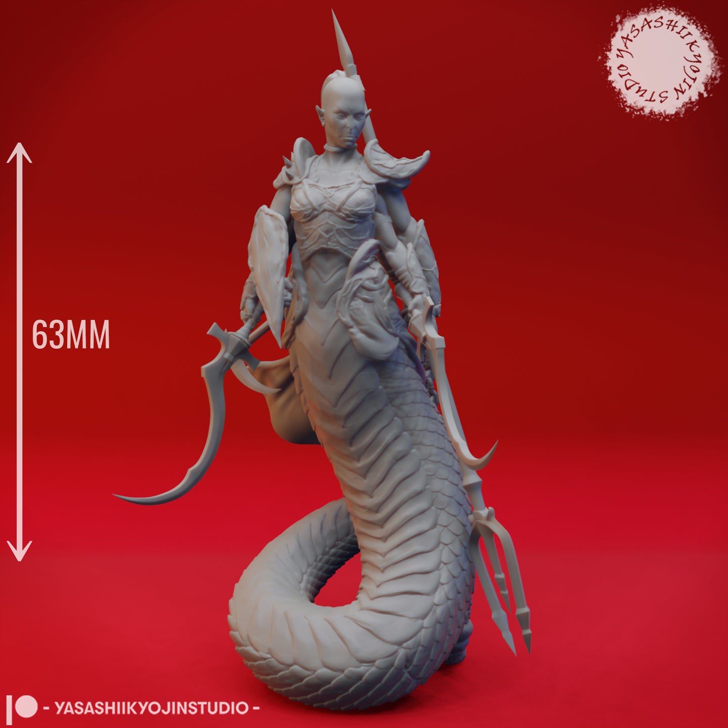 Serpent / Snake Demon (Marilith) 01 by Yasashii Kyojin Studios