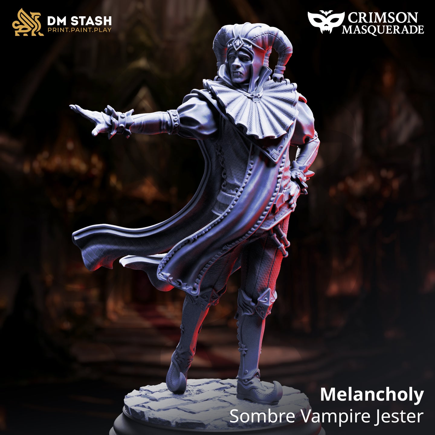 Sombre Vampire Jester (Melancholy) by DM Stash