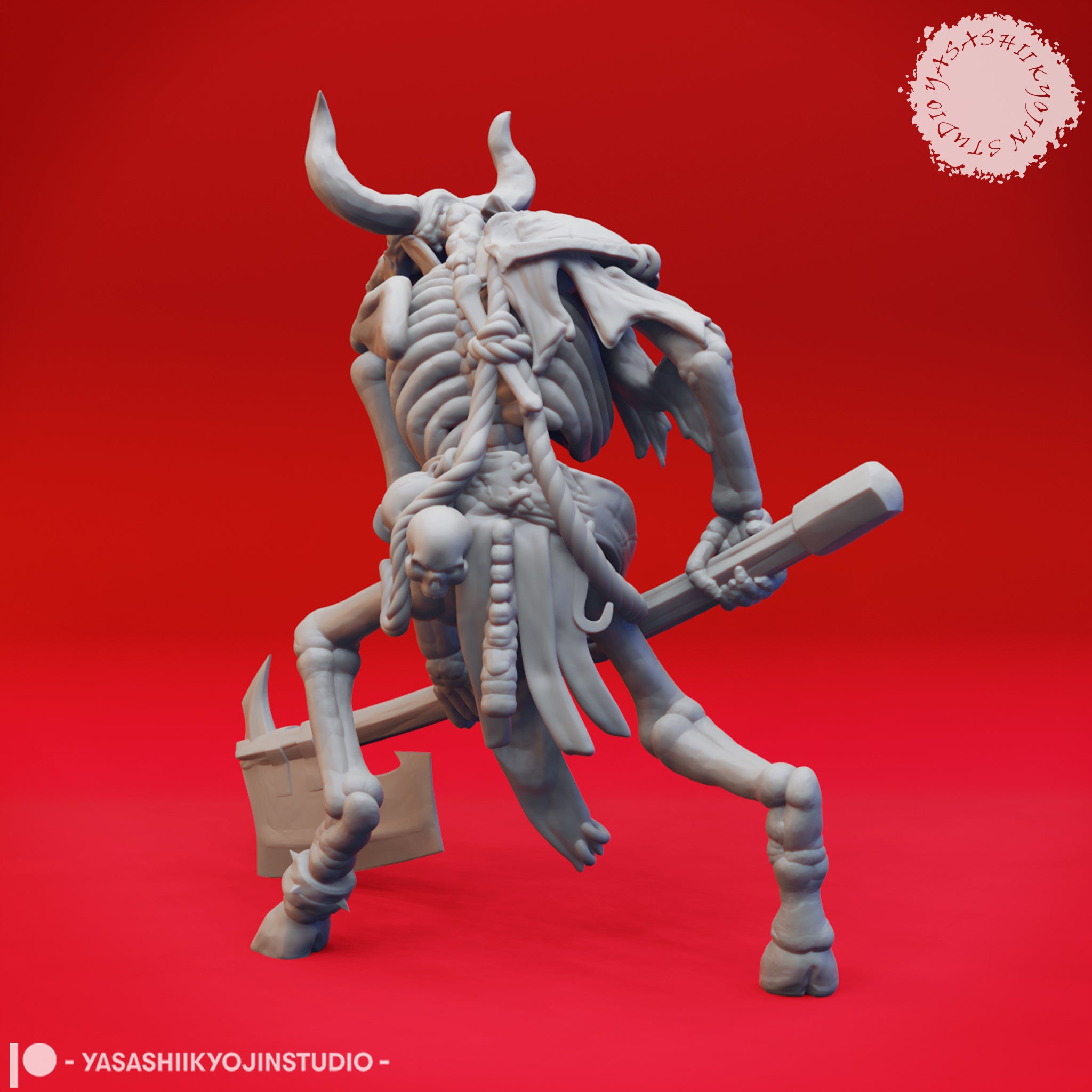 Minotaur Skeleton 01 by Yasashii Kyojin Studios