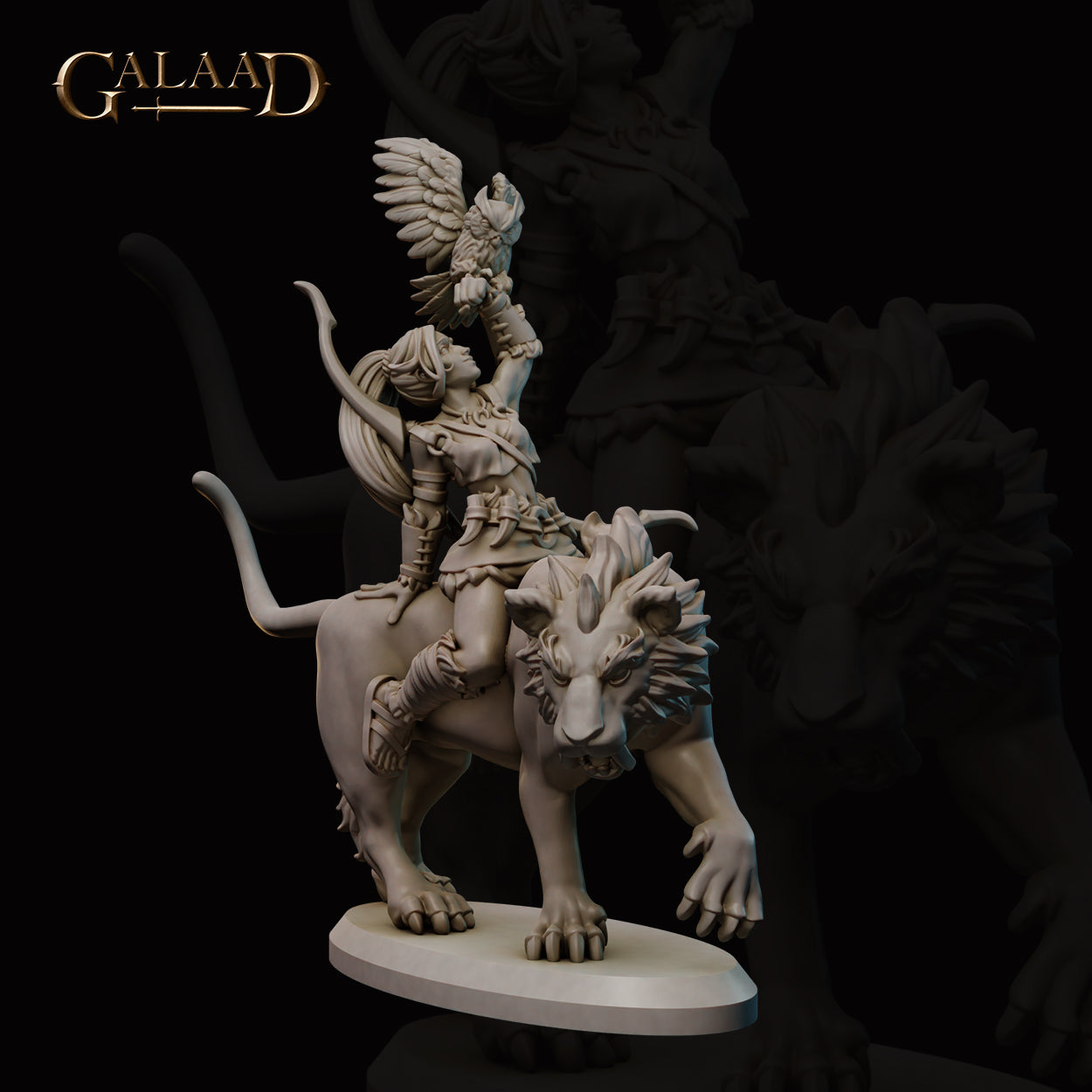 Mounted Amazon 01 by Galaad Miniatures