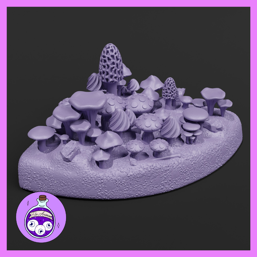 Mushroom Garden Corner by Ella's Arcanum