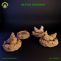Nested Chickens by The Toadstool Weaver