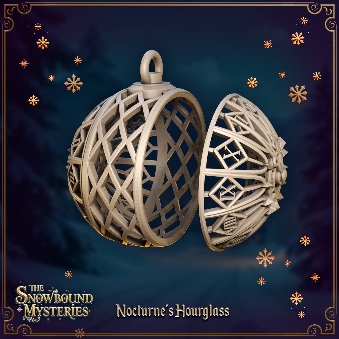 Nocturne's Hourglass Xmas Bauble by Great Grimoire