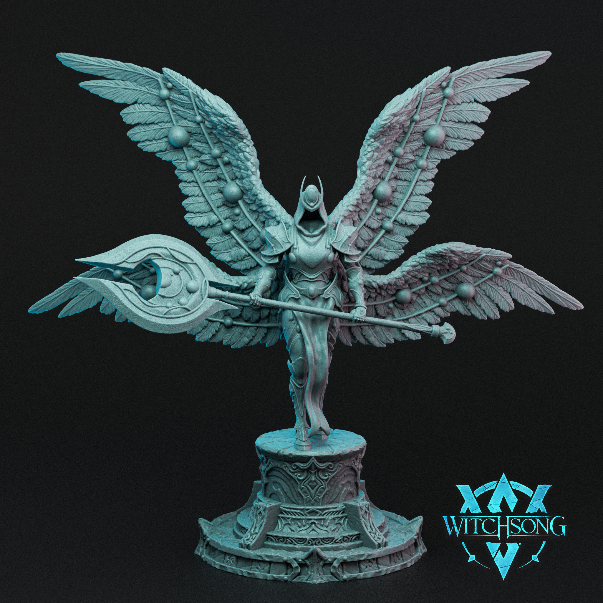 Novalight Seraph at Attention by Witchsong Miniatures