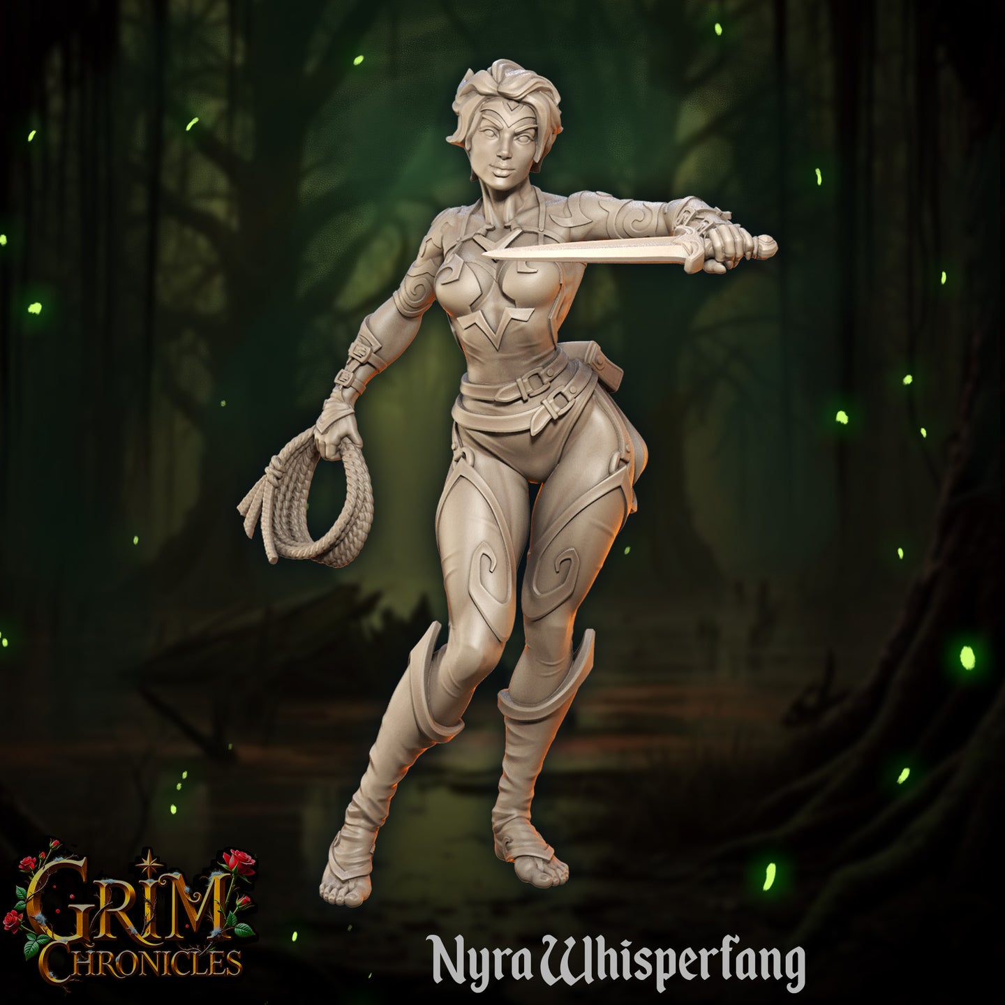 Rogue Bandit Nyra Whisperfang by Great Grimoire