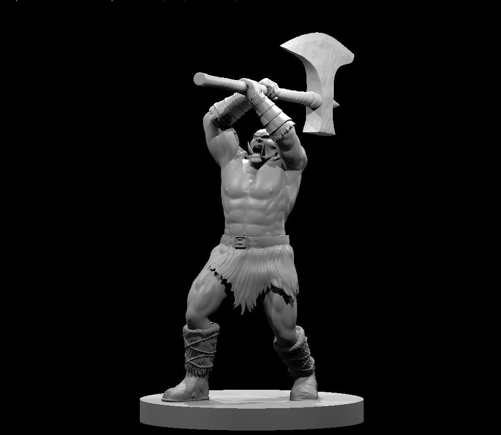 Orc Male Barbarian by MZ4250