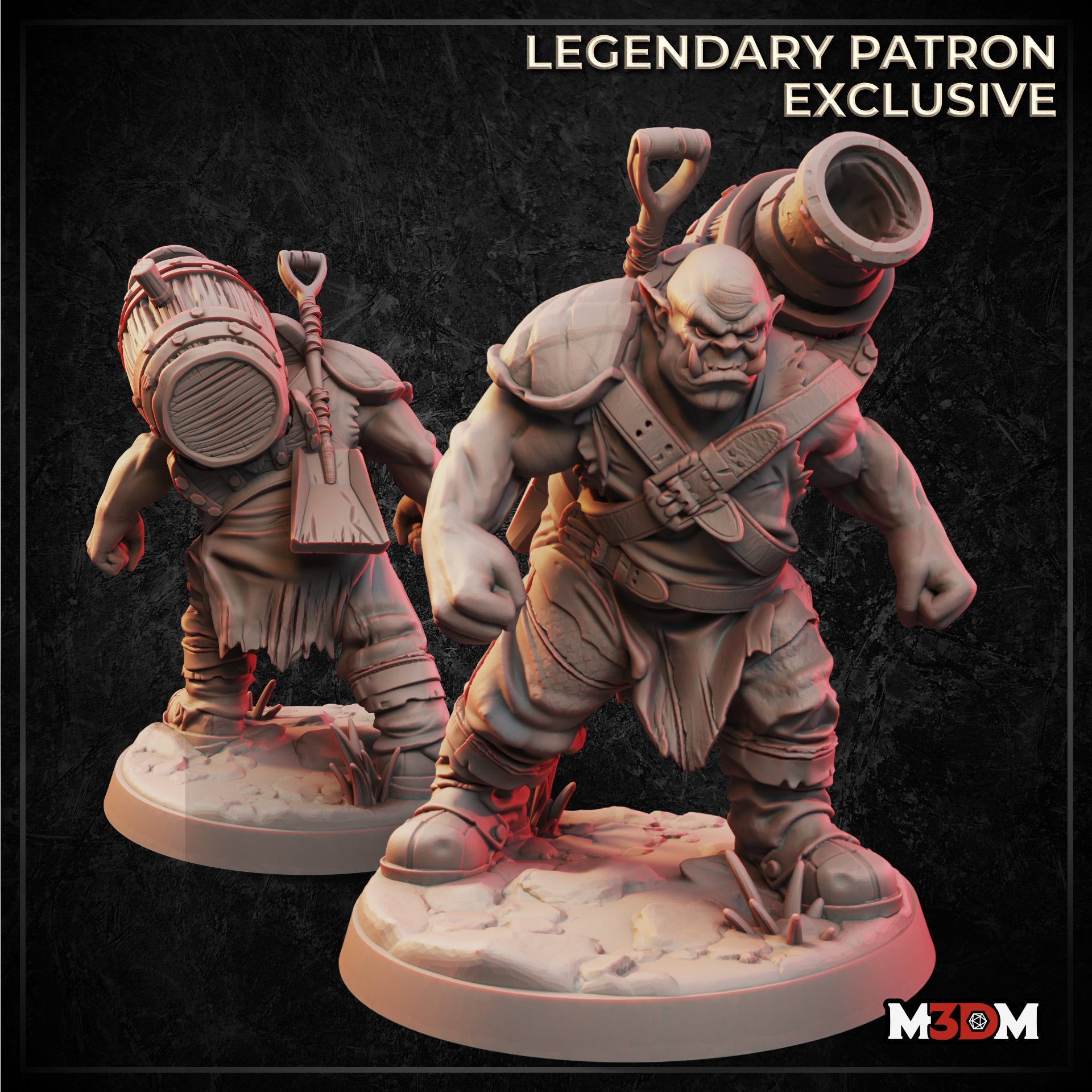 Orc Slinger Artificer by Mia Kay M3DM