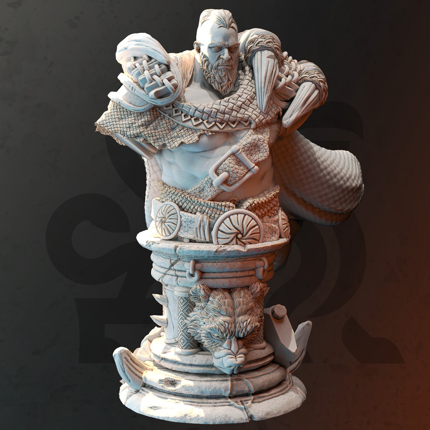 Barbarian (Orik) Bust  by DM Stash