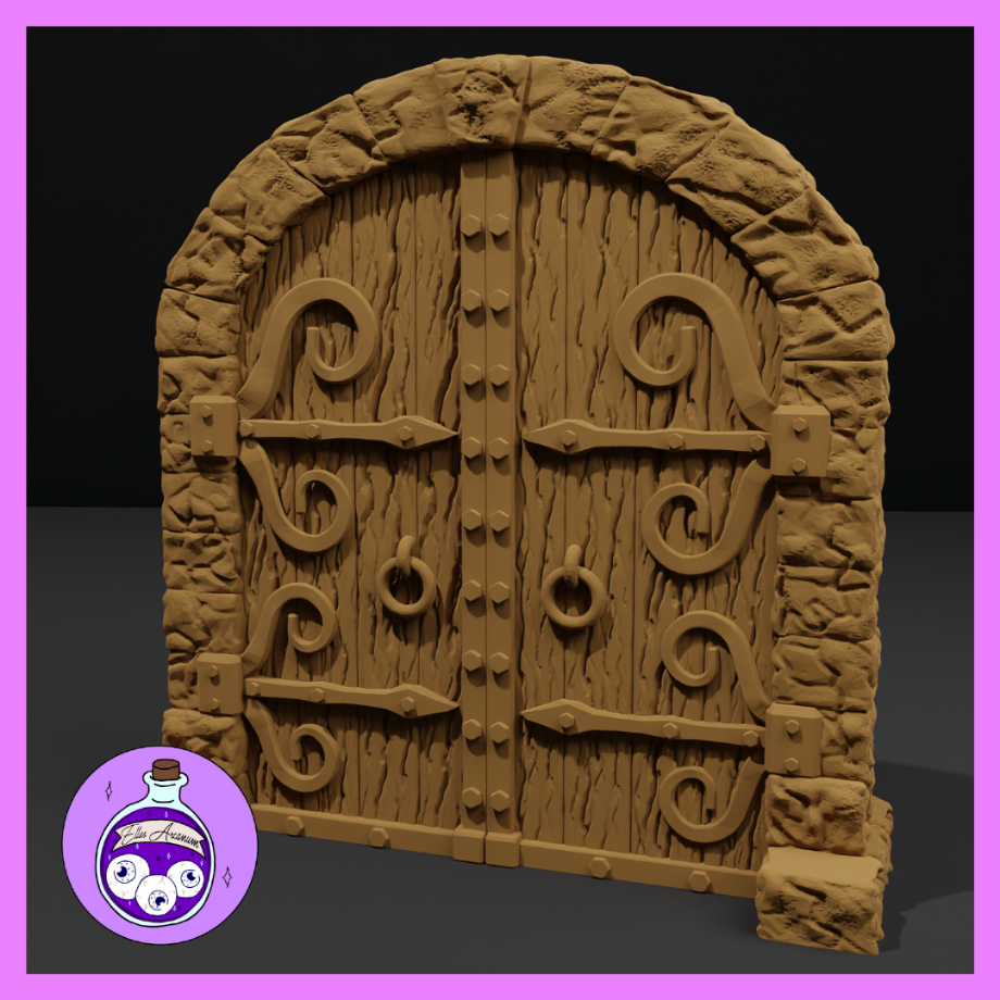 Ornate Double Doors Closed by Ella's Arcanum