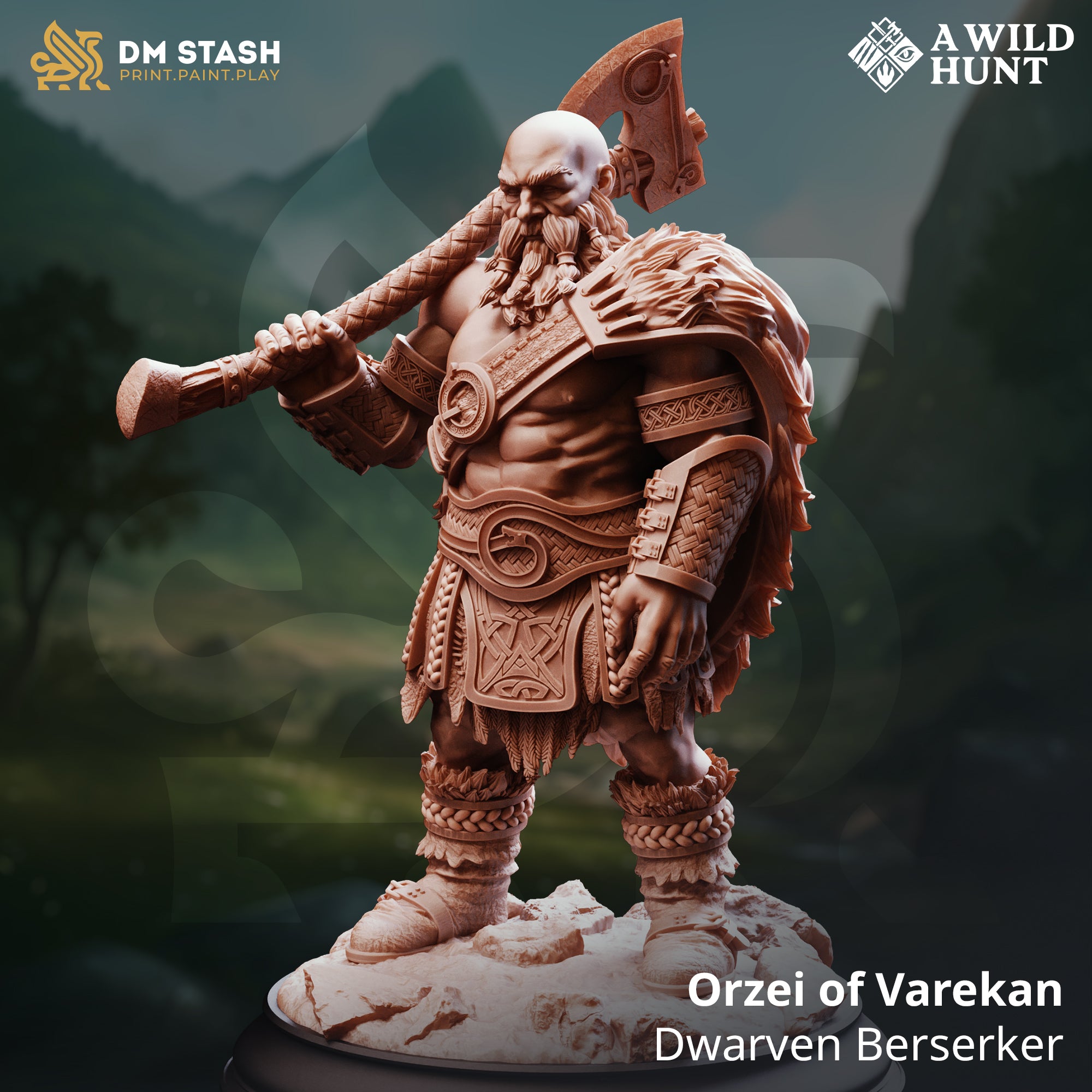 Dwarven Berserker (Orzei) by DM Stash