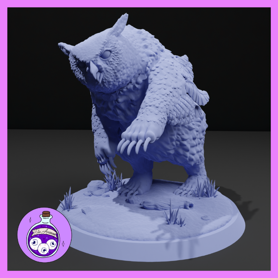 Owlbear Fighting by Ella's Arcanum Minis