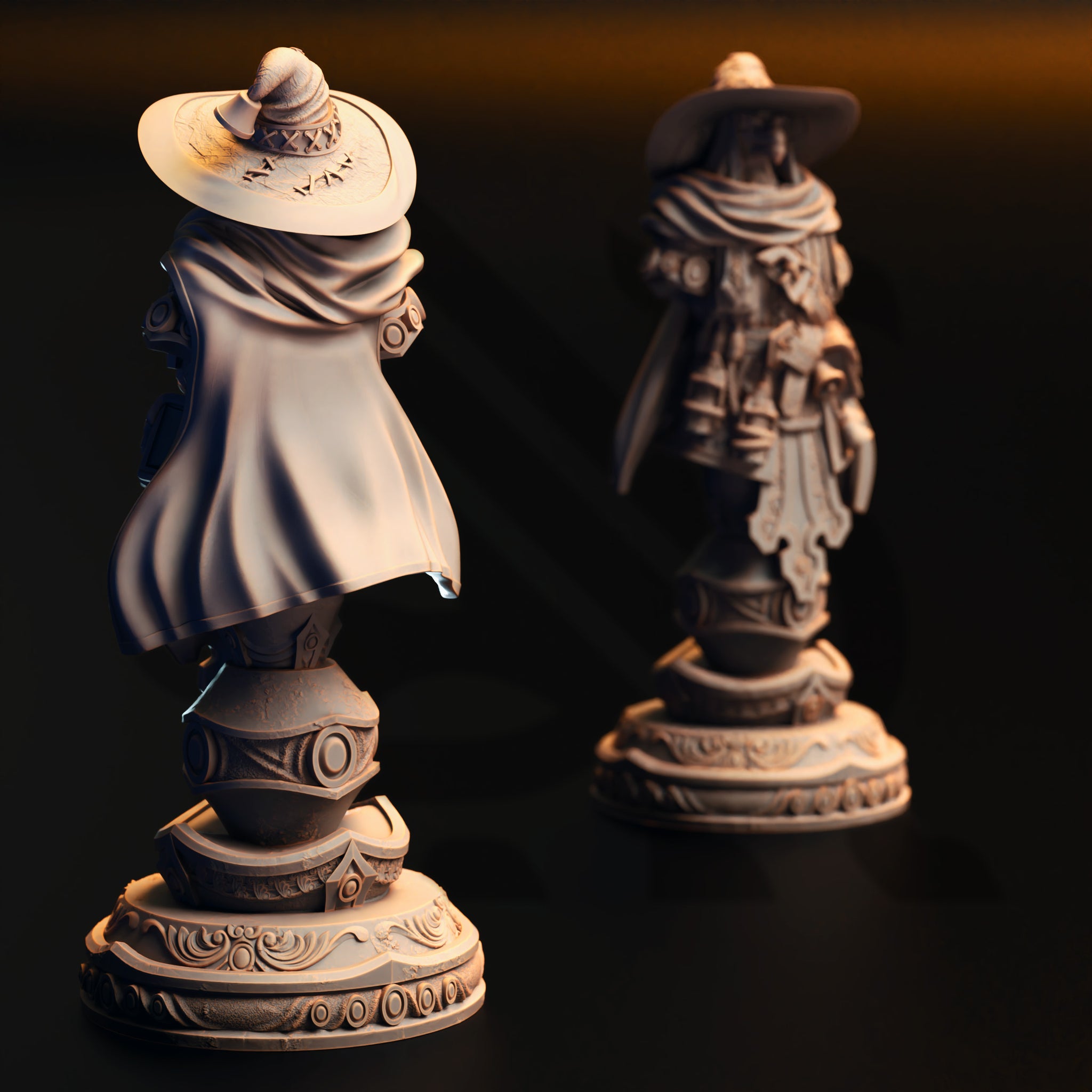 Silver Dragonborn Sorcerer (Ozmandi Starborn) Bust  by DM Stash