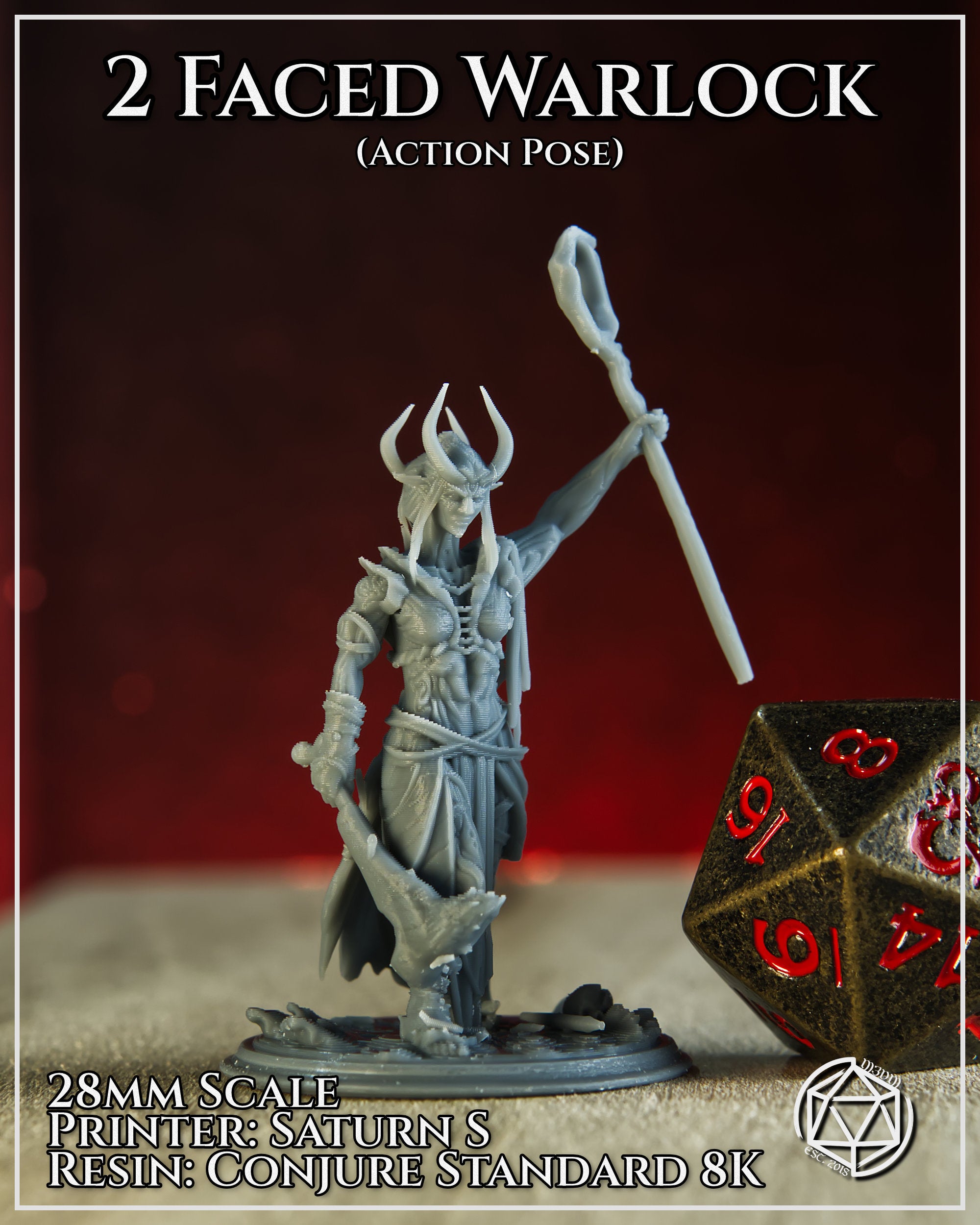Two-Faced Warlock Action by Mia Kay M3DM